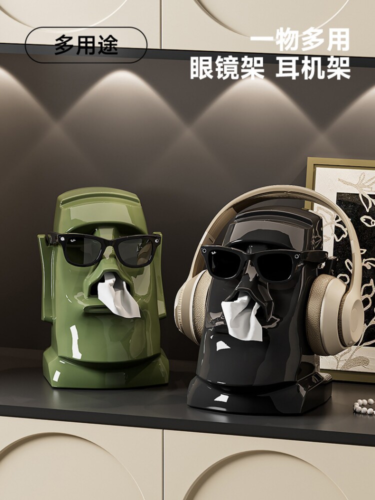 台式电脑耳机支架头戴式耳麦架耳机盒收纳桌面展示置物眼镜架摆件