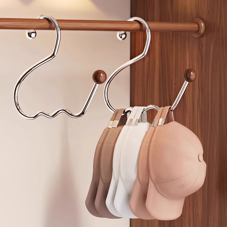 创意鹅型帽子收纳神器家用宿舍衣柜挂钩衣架丝巾鸭舌棒球帽展示架