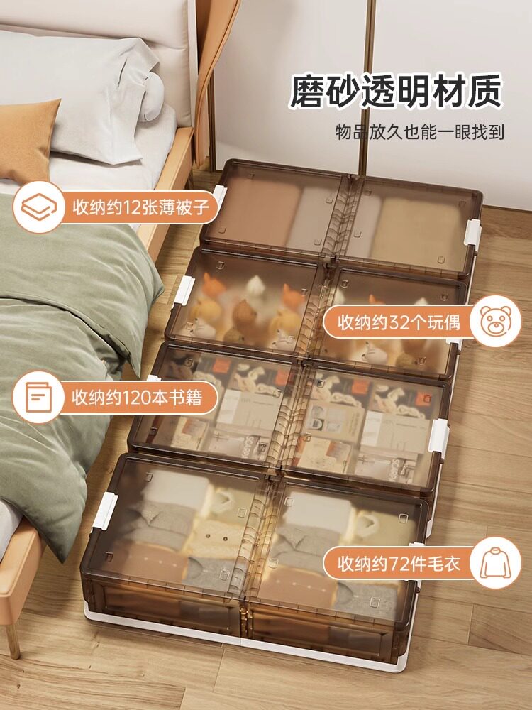 采购产品有轮子的床下储存箱,家庭床下储存工件,被子,衣服储存