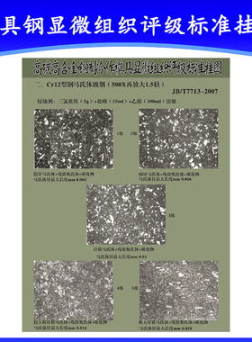 模具钢显微组织评级标准金相挂图JB/T8420-2008、JB/T7713-2007