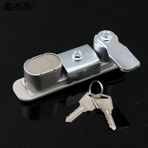 MS737不锈钢锁 生q久同款柜门锁平面锁网络机柜带锁芯按压弹跳锁