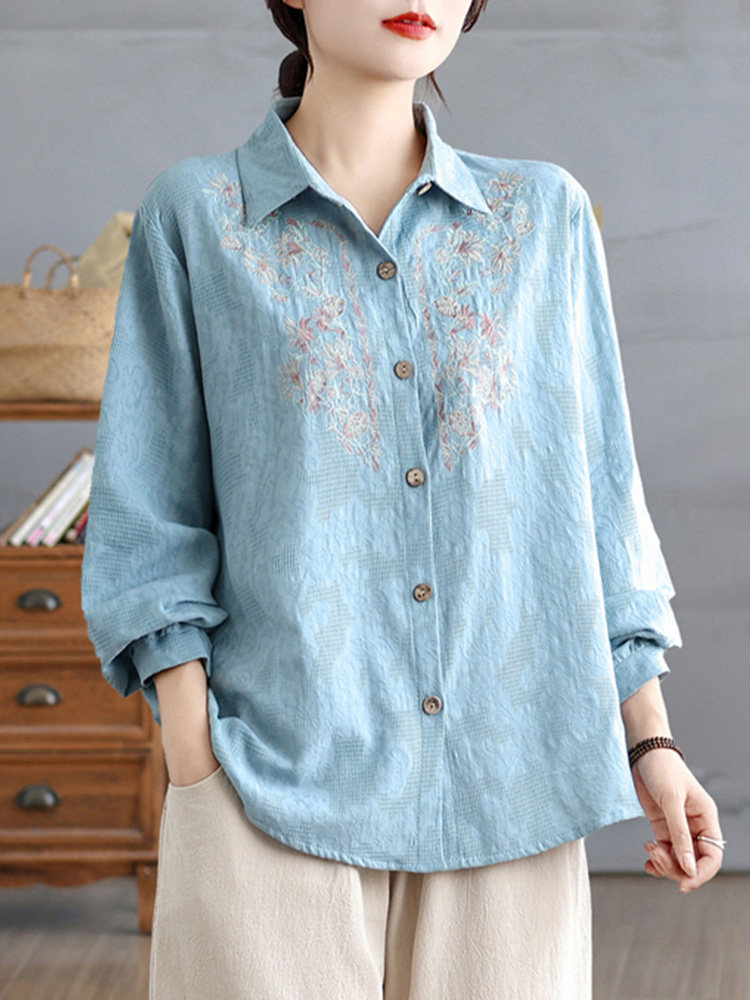เซตเสื้อเชิ้ตแขนยาวผ้าฝ้ายผสมลินิน สไตล์ใหม่ฤดูใบไม้ร่วง สำหรับคุณแม่ ชุดเซตครบชุด ดูหรูหรา ทรงหลวม แบบสองชิ้น ปี 2026