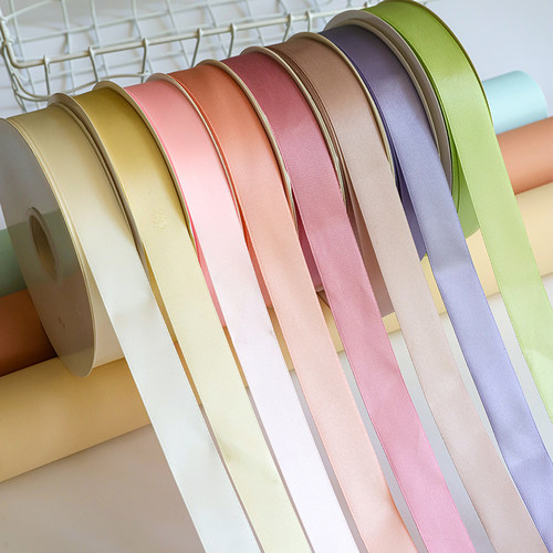 2.5cm纯色丝带礼物花束缎带