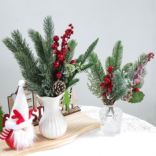 卓兰圣诞节松枝松果礼盒饰品