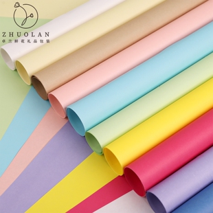 纸花店花艺diy材料 小号免裁剪157克硬挺造型纸包花硬卡纸花束包装