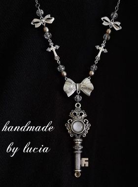 【梵空圣境】原创手作lolita钥匙项链洛丽塔复古甜美长项链小物