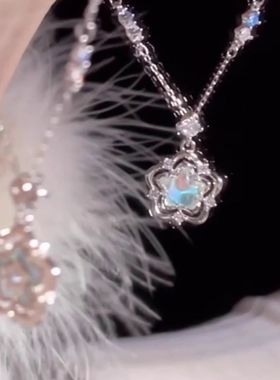 被问了无数遍!!设计师款海洋之心星星锆石项链精致小众独特颈链