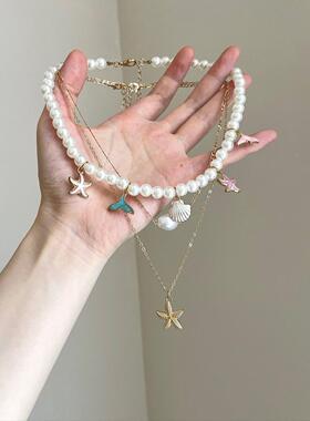 Vintage古着 Baroque ocean wind starlar项链