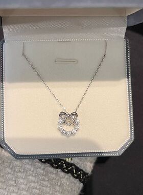 在逃公主蝴蝶结项链2025小众轻奢跳动的心锁骨链送闺蜜生日礼物