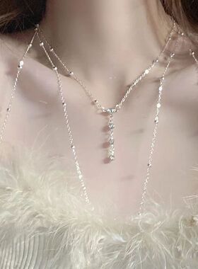 胸链比基尼bikini锁骨身体链子饰品性感性感项链女配饰欧美潮链条