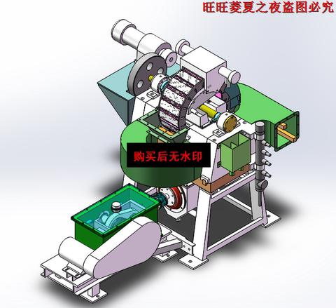 高档高梯度磁选机sldprt三维素材模型3d图纸