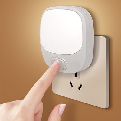 插电睡觉柔光插座床头灯节能