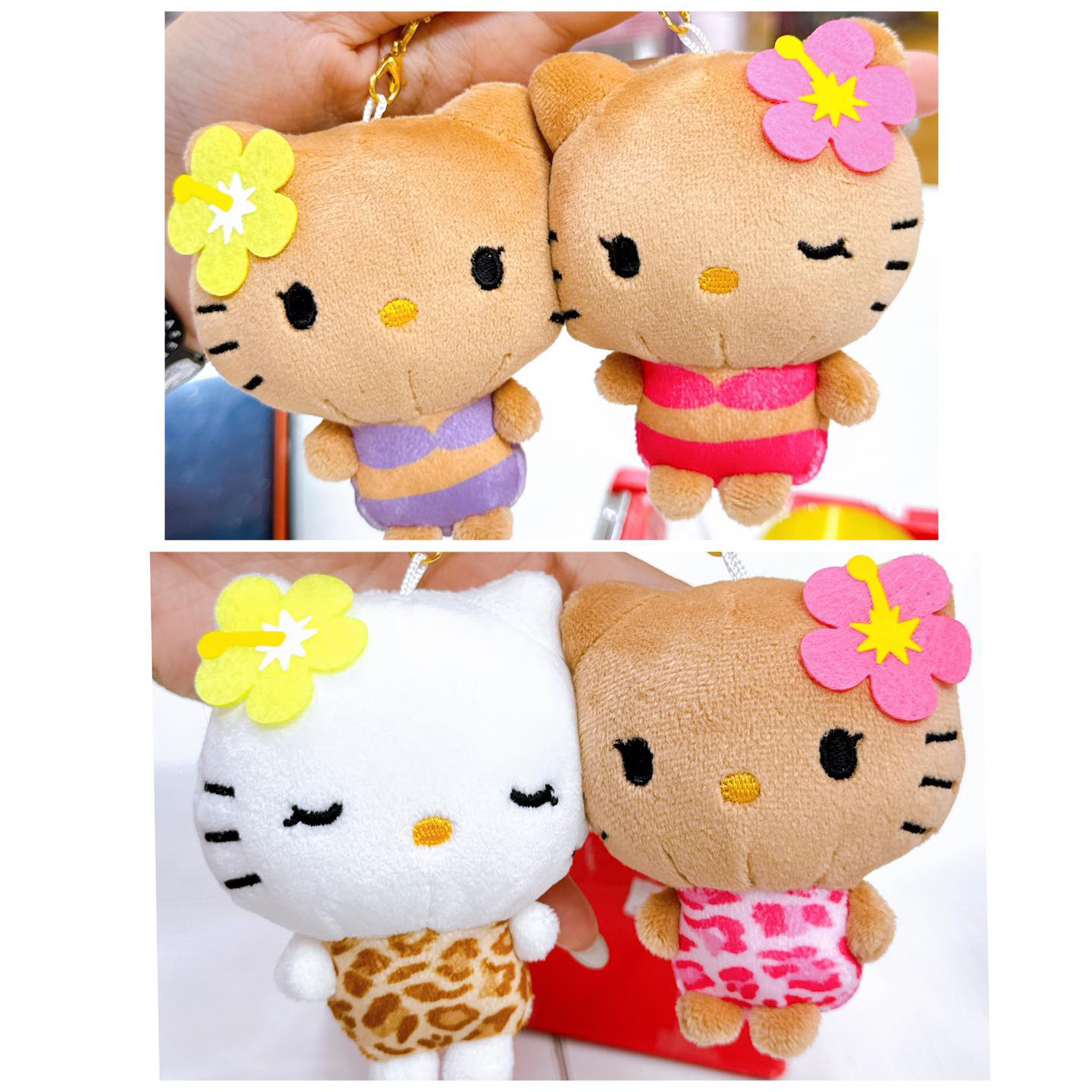 日本crux 三丽鸥平成辣妹hellokitty黑皮磁吸贴贴玩偶好朋友挂件