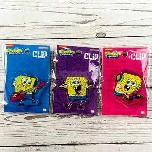 【30%off】日本sunstar太阳星海绵宝宝系列便签学生收纳夹子