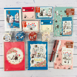 日本sunstar姆明moomin庆祝系列笔袋收纳袋便签文件夹多功能笔