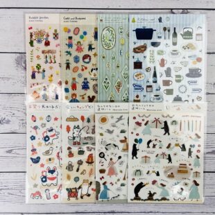 【10%off】日本表现社春季限定 日下明 福冈麻利子手账装饰贴纸