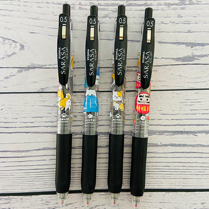 【10%off】日本zebra斑马柴犬猫咪富士山联名限定JJ15黑色中性笔