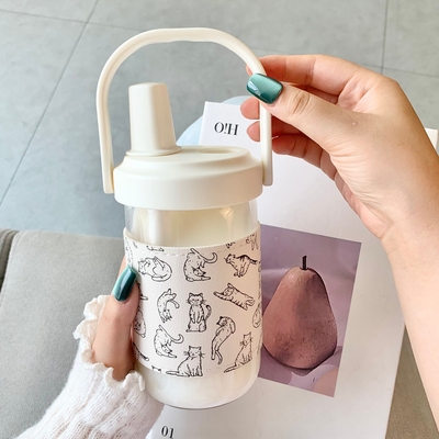 孕产妇躺着吸防侧漏玻璃杯