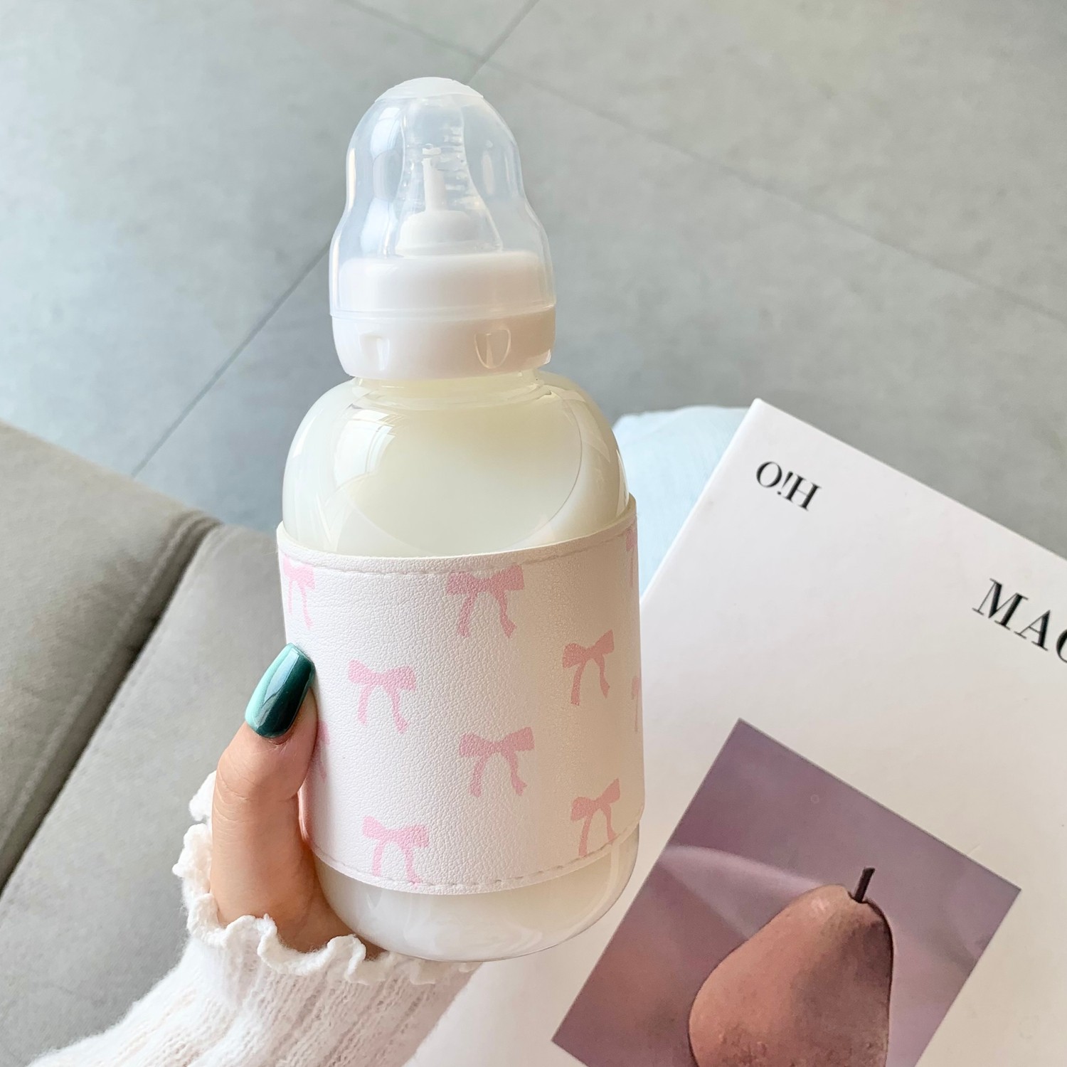 网红成人奶瓶杯子学生用吸管水杯可爱女高颜值玻璃杯高硼硅耐热杯,餐饮具,玻璃杯,淘宝优惠券,粉丝福利购,淘宝优惠卷