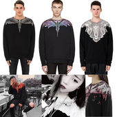 正品 20ss潮 长袖 Marcelo 马塞洛mb翅膀圆领卫衣男女宽松纯棉情侣装