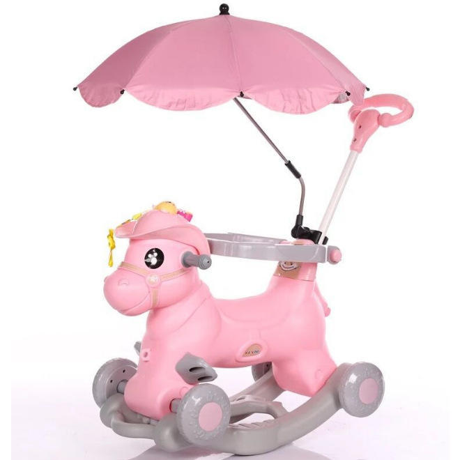 儿童三轮车遮阳伞支架万向伞手推车摇马溜娃神器折叠三轮适用雨伞