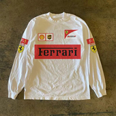 300克重磅 潮牌T恤圆领洋气港风上衣 美式 高街打底衫 小众休闲长袖