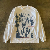 长袖 300克重磅 T恤高级感 印花tee爆款 休闲上衣韩版 美式 高街夏季