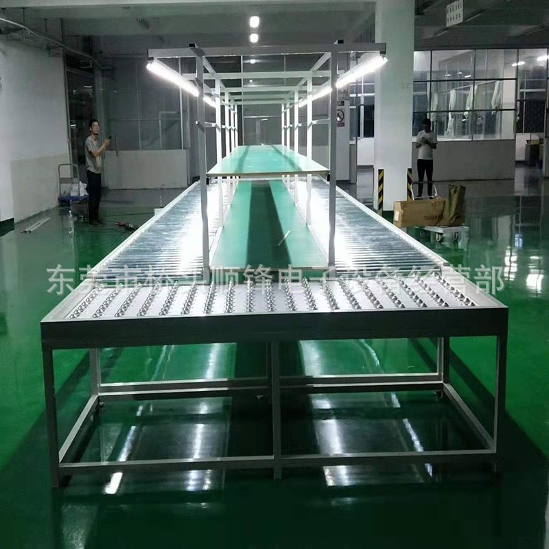 厂家直销手推式无动力滚筒线 牛眼台万向轮滚筒输送线 滚筒输送机