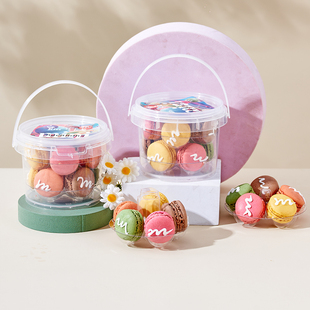 蒂艺茗法式 正宗马卡龙甜点迷你字母饼干小蛋糕下午茶甜点心4桶装