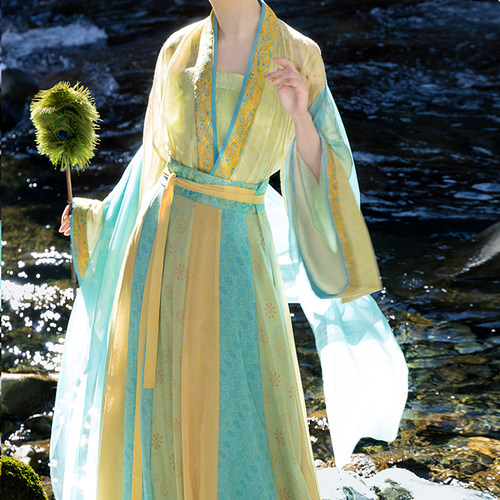 裳宫语【离光】魏晋南北朝复原风仙气汉服褶衣齐腰破裙*售完不补