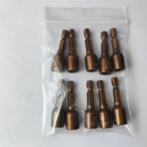 S2深红强磁套筒六角柄8*45mm内六角瓦钉套筒磁性套筒扳手