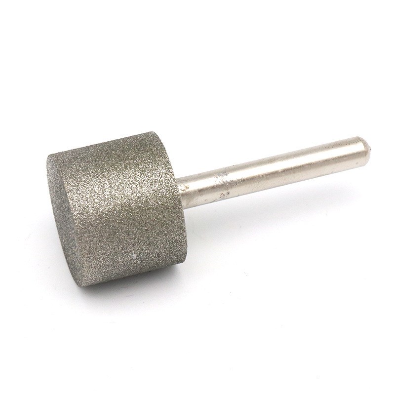 圆柱型金刚石磨头磨棒磨光针玉雕玛瑙翡翠磨针雕刻工具3Y/6mm柄
