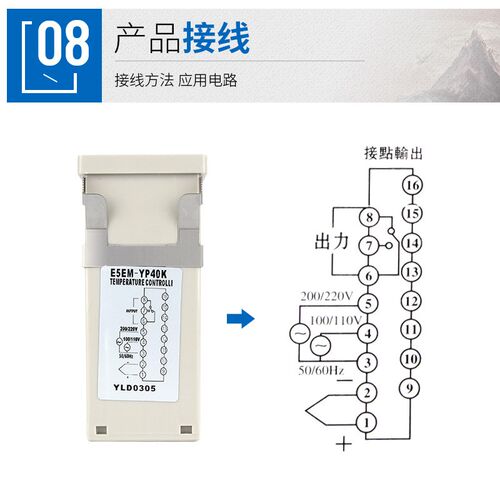 E5EM注塑机温控器E5EN干燥机数显温控仪指针温度控器智能温控表