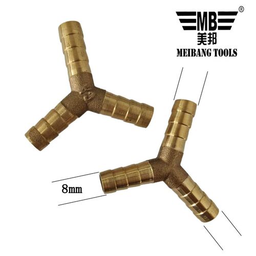 两通 直通 铜接头8mm接头 氧气管接头 直通接头三通接头Y10mm接头