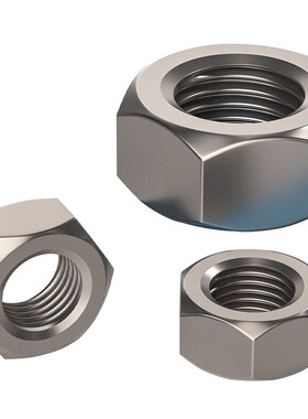 国标TA2纯钛六角螺帽钛合金螺母螺丝帽M3M4M5M6M8M10MR12M16-M30m