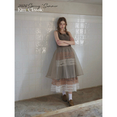 KIM Classic「Caramel」梦幻玻璃纱撞色蛋糕连衣裙