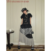 KIM Classic「Sprout」定制面料小众风格 波点蕾丝天丝百褶半裙