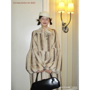 Butter」复活款 Peanut 环保獭兔毛宫廷大衣皮草 Classic「 KIM