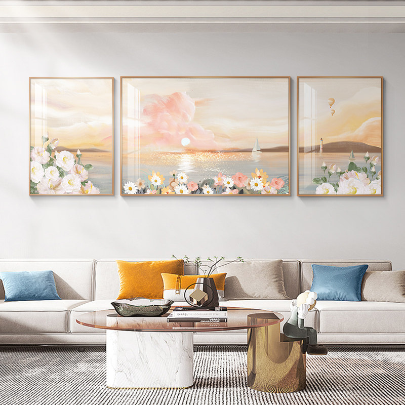 客厅装饰画轻奢沙发背景墙挂画高级感墙壁上简约现代壁画高档大气