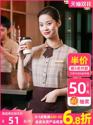 Post-Yun bakery cake shop waiter work clothes short-sleeved female coffee Western Restaurant Restaurant restaurant burger shop clothing summer clothes