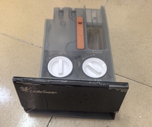 适用小天鹅滚筒洗衣机洗涤液剂分配器盒把手含印刷图案门拉手配件