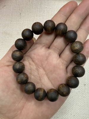 种植棋楠沉香1.3单圈沉水浮20.4克 原木色原汁原味