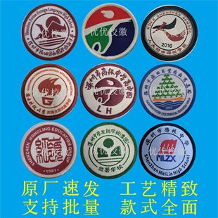 深圳校徽定制10个装福田龙岗附属实验高中园外语中小学校标姓名贴
