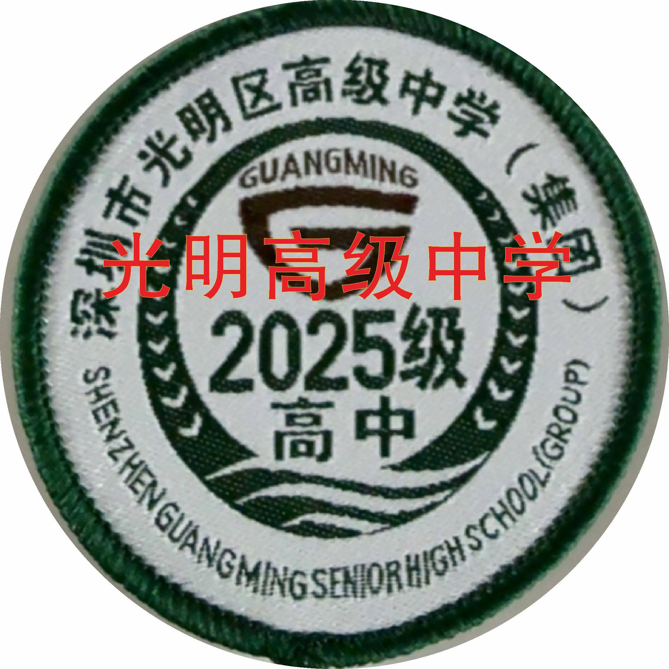 深圳光明高级中学校徽定制中学红岭实验南科大深外国语附属高中园