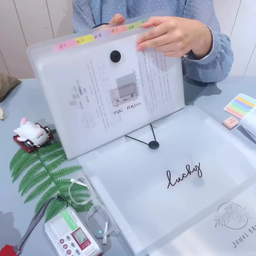 A4试卷收纳袋文件夹多层插页透明整理袋高中生卷子分类收纳