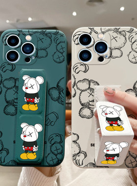 适用OPPOFindX8s+手机壳FindX8/7Ultra硅胶软壳X6Pro磁吸带支架OPPOk12s全包防摔k11x菠萝熊新款12爆款可爱款