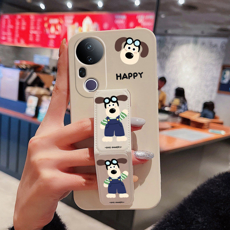 vivoS20手机壳防摔S19/S18Pro背贴带支架S17E掌门狗S16/s15Pro/s12/s10/s9/s7/s6桌面横竖屏追剧神器磁吸腕带