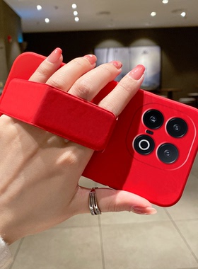 适用于iQOO15手机壳13/Z10Turbo+简约纯色iQOOneo11/10Pro+磁吸支架Neo9Pro/8折叠腕带套iQOOz9/Z8防摔硅胶壳