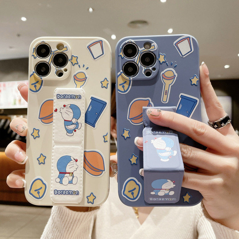 适用于OPPOFindX9Pro手机壳x8s+/X8Ultra全包FindX7磁吸支架FindX6防摔X5Pro折叠腕带k13turbo硅胶壳哆啦A梦