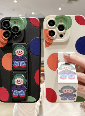 适用于OPPOReno15手机壳FindX9Pro/8/7Ultra趣味小丑Reno14/13/12磁吸支架FiX6/5防摔11/10Pro+折叠k13Turbo